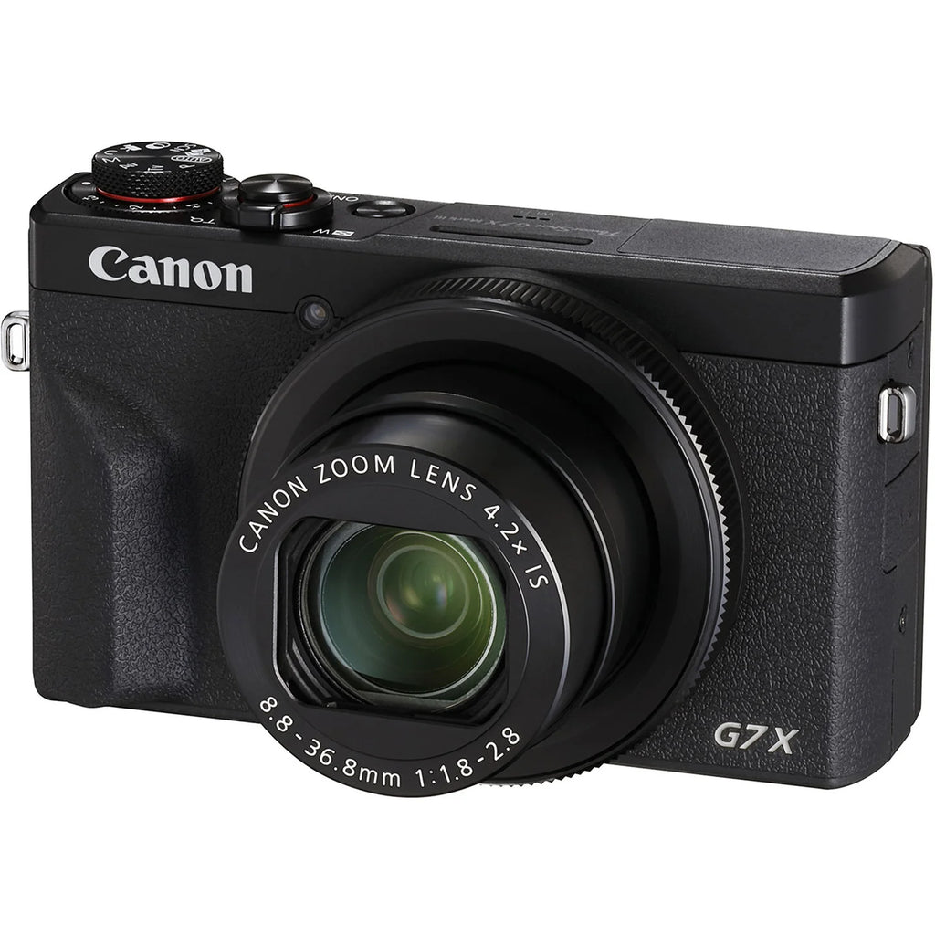Canon PowerShot G7 X Mark III 4K Vlogging Camera | 20.1MP Black – Wi-Fi & Bluetooth