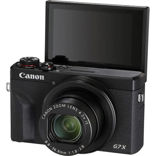 Canon PowerShot G7 X Mark III 4K Vlogging Camera | 20.1MP Black – Wi-Fi & Bluetooth