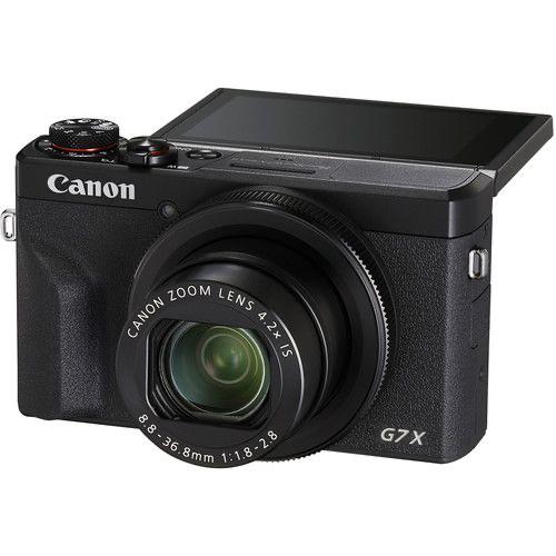Canon PowerShot G7 X Mark III 4K Vlogging Camera | 20.1MP Black – Wi-Fi & Bluetooth